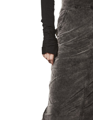Cropped Longsleeve mit Raffung