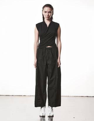 Cache Coeur Top mit Seiden-Anteil und Leinen-Mix Einsatz