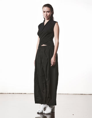 Cache Coeur Top mit Seiden-Anteil und Leinen-Mix Einsatz