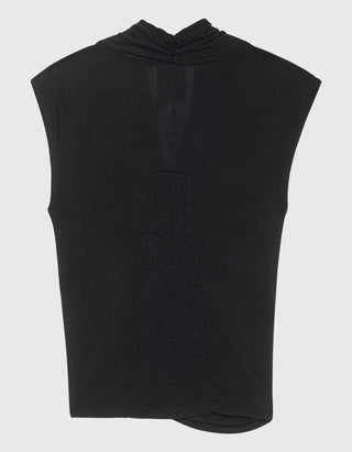 Cache Coeur Top mit Seiden-Anteil und Leinen-Mix Einsatz