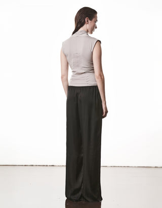 Cache Coeur Top mit Seiden-Anteil und Leinen-Mix Einsatz