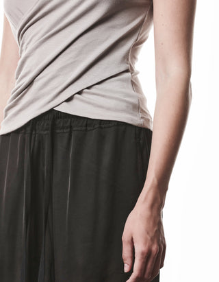 Cache Coeur Top mit Seiden-Anteil und Leinen-Mix Einsatz