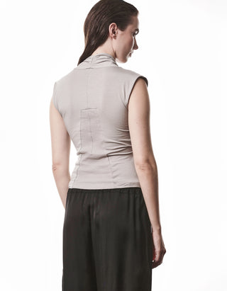 Cache Coeur Top mit Seiden-Anteil und Leinen-Mix Einsatz