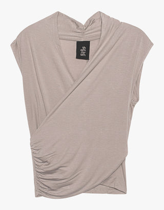 Cache Coeur Top mit Seiden-Anteil und Leinen-Mix Einsatz