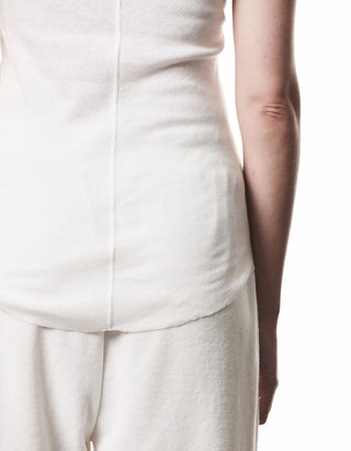 Geripptes Baumwoll-Leinen Tanktop