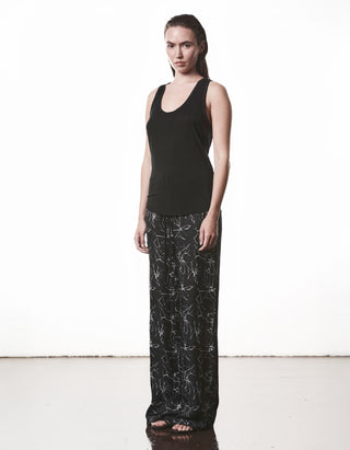 Tanktop mit Rippeinsatz