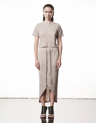 Cropped T-Shirt Raw Edge