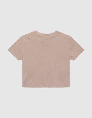 Cropped T-Shirt Raw Edge
