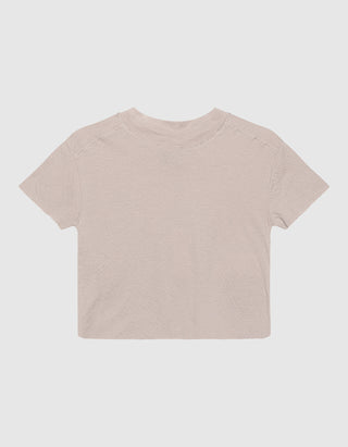 Cropped T-Shirt Raw Edge
