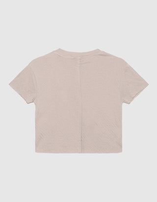 Cropped T-Shirt Raw Edge