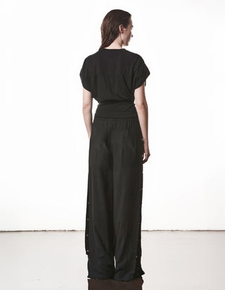 T-Shirt mit Raffung an der Schulter