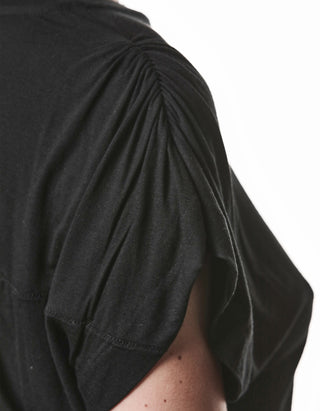 T-Shirt mit Raffung an der Schulter