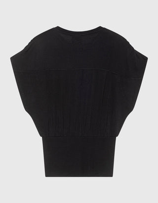 T-Shirt mit Raffung an der Schulter