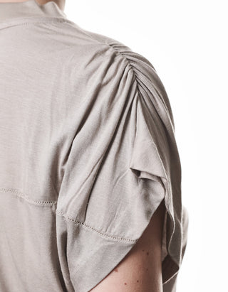 T-Shirt mit Raffung an der Schulter