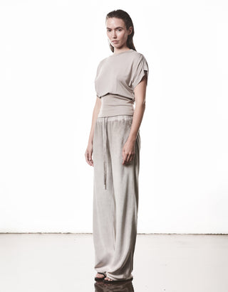 T-Shirt mit Raffung an der Schulter