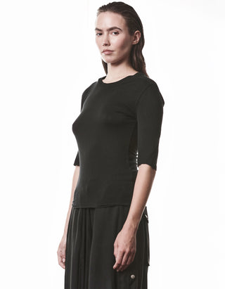 T-Shirt mit Seidenanteil