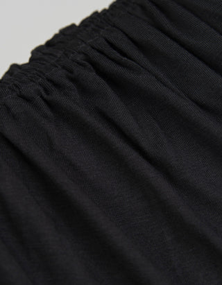One-Shoulder-Longsleeve mit Raffungen