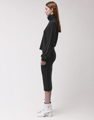 Oversize Fleece-Rollkragenpullover