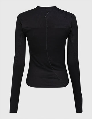 Longsleeve mit asymmetrischem Ausschnitt