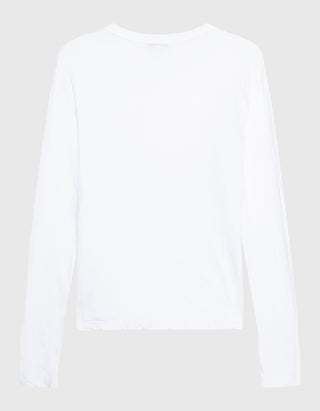 Longsleeve mit Rundhalsausschnitt in Crêpe-Optik