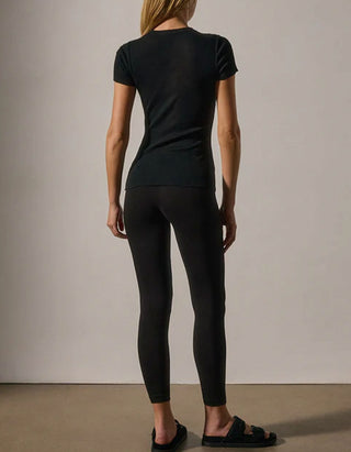 Ripp-T-Shirt mit Kaschmir-Anteil