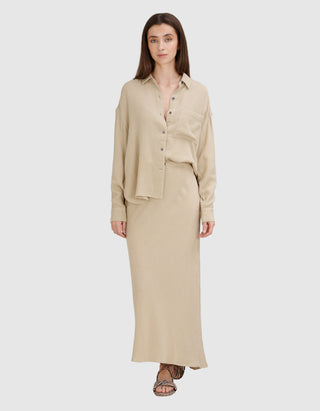 Midi-Rock Bias mit Wollanteil