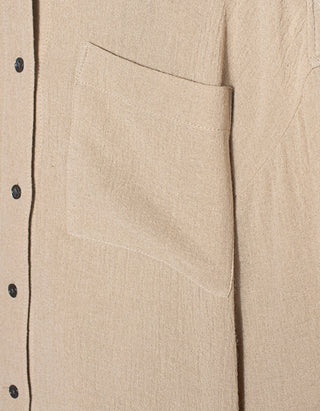 Relaxed-Fit Musselin Bluse Dyed Viscose Wool