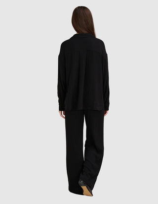 Wide Leg Hose Relaxed Wool