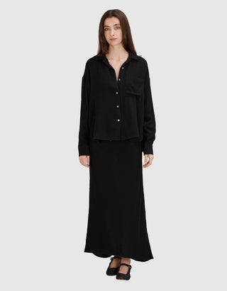 Midi-Rock Bias mit Wollanteil