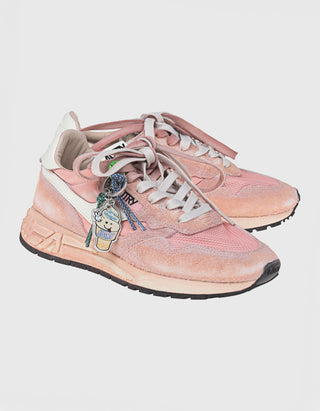 Veloursleder-Sneaker Reelwind Sup Vint mit Mesh-Details