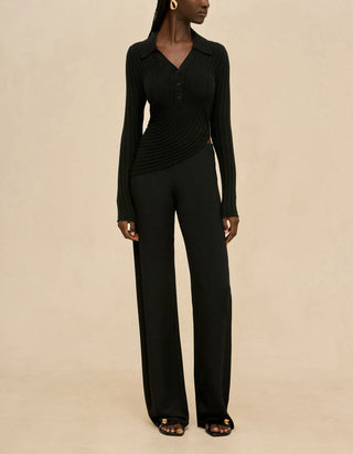 Wide-Leg Seiden-Hose Sara