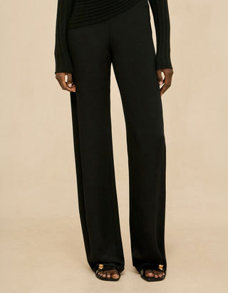 Wide-Leg Seiden-Hose Sara