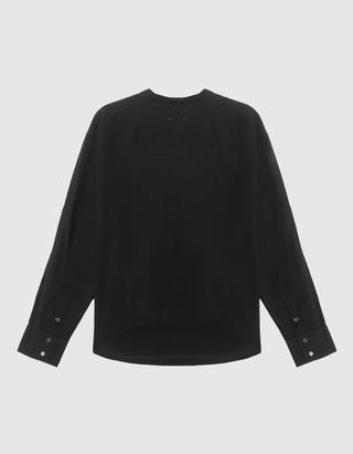 Baumwoll-Bluse Miranda mit Plissee-Details