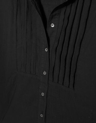 Baumwoll-Bluse Miranda mit Plissee-Details