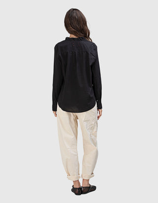 Baumwoll-Hemd Kayde mit Rüschen