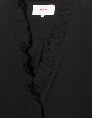 Baumwoll-Hemd Kayde mit Rüschen