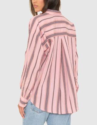 Gestreiftes Oversize-Hemd Jordy