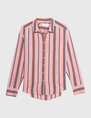 Gestreiftes Oversize-Hemd Jordy