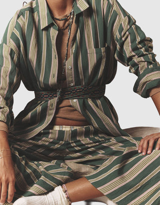 Gestreiftes Oversize-Hemd Jordy