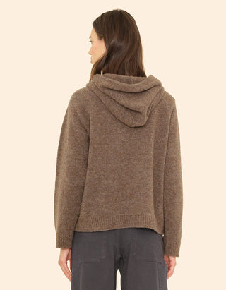 Alpaka-Woll-Mix Pullover Kayla mit Kapuze