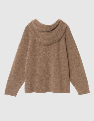 Alpaka-Woll-Mix Pullover Kayla mit Kapuze