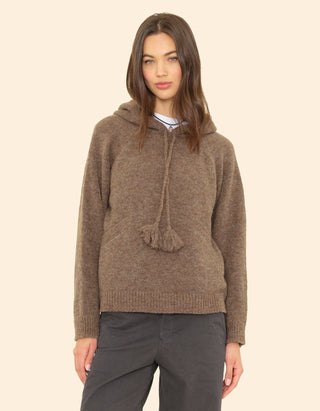 Alpaka-Woll-Mix Pullover Kayla mit Kapuze