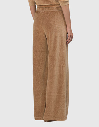 Samt-Jogginghose Manon mit elastischem Bund