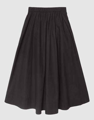 Ausgestellter Baumwoll-Midi-Rock Gwynn