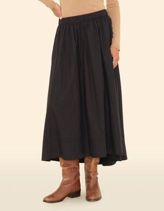 Ausgestellter Baumwoll-Midi-Rock Gwynn