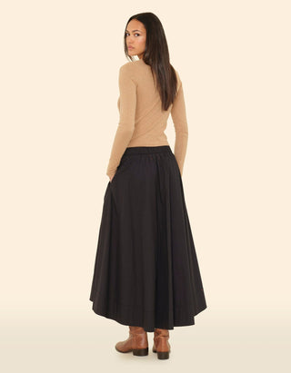 Ausgestellter Baumwoll-Midi-Rock Gwynn