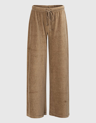 Samt-Jogginghose Manon mit elastischem Bund