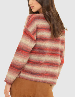 Gestreifter Woll-Mix Pullover Anders