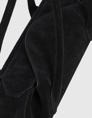 Veloursleder-Tasche Oyster Shoulder Bag