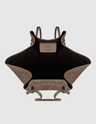 Veloursleder-Tasche Large Mochi